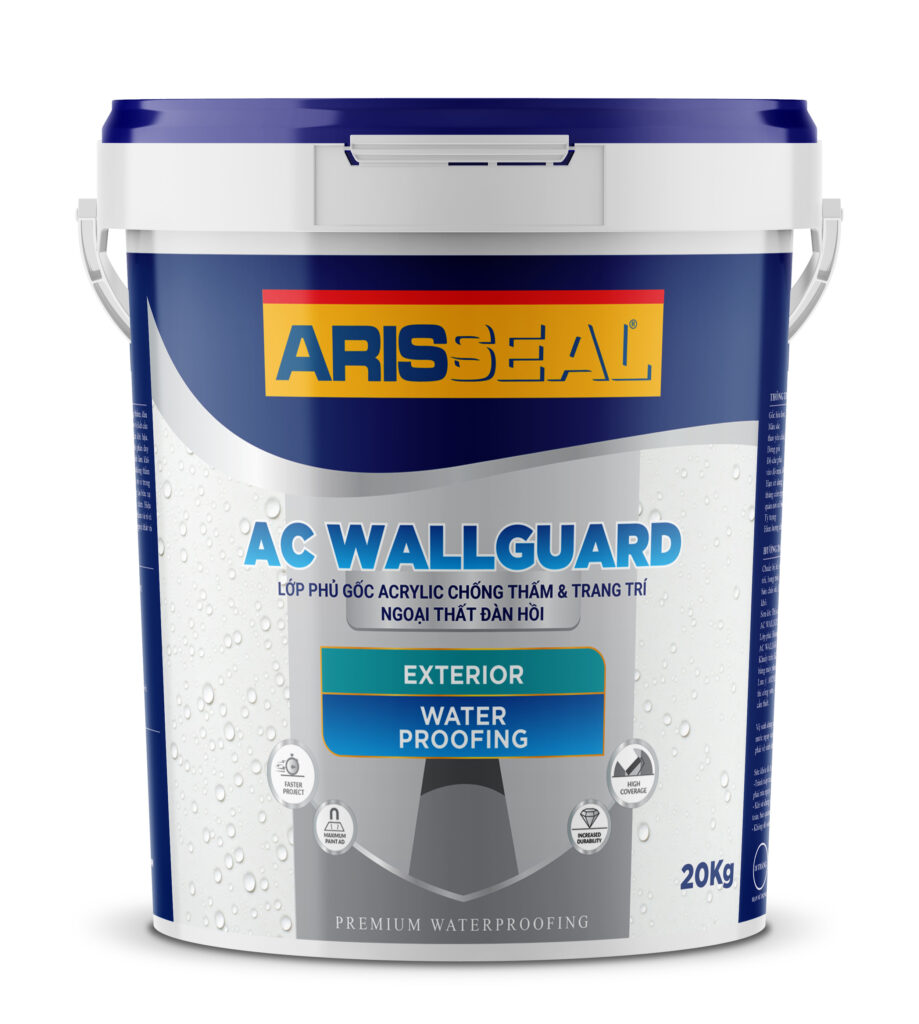 Arisseal AC Wallguard - Lớp phủ chống thấm Acrylic & trang trí ngoại thất đàn hồi